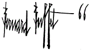 Bernard Buffet Signature