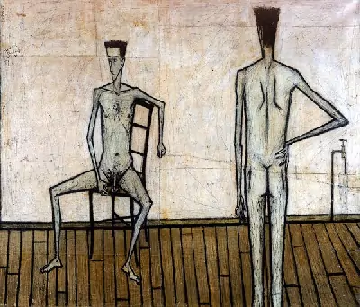 Deux hommes nus, 1947